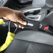 ハンドルロック シートベルト ロック ワイヤー 盗難防止 カーセキュリティ 盗難対策 車用品 防犯 スペアキー付き 自動車用 取付簡単