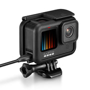 GoPro用バッテリーカバー Hero12 Hero 11 Hero10 Hero9 交換用 電池蓋 サイドカバー 充電可能 穴付き フタ ゴープロ