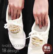 シューパーツ シューピアス シューズピアス 片足分 単品 1個 レディース 女性 靴用 靴アクセサリー スニーカーピアス シューズアクセサリー 靴ひも 装飾 飾り ビジュー おしゃれ かわいい