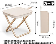 折りたたみ椅子 折りたたみチェア アウトドアチェア 収納袋一体型 ジッパー付き ポータブル 折り畳み コンパクト 小さい 持ち運び キャンプ レジャー 釣り ピクニック シンプル 無地 便利 行列 遊園地 イベント