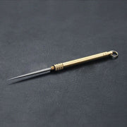 ケガキ針 印付け 千枚通し 穴あけ ケガキ作業 精密 細工 カバー付き キーリング 持ち運び 手動工具 ケガキ工具 穴あけ工具 糸ほどき はり けがき DIY 作業 道具