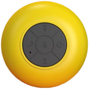 ワイヤレススピーカー 防水 ポータブルスピーカー Bluetooth 吸盤式 USB充電 リチウム 小型 持ち運び キッチン 浴室 ビビッドカラー 丸型 円形 サークル おしゃれ 可愛い ホワイト ブラック ブルー ピンク
