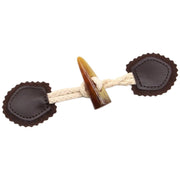 ダッフルボタン 4個セット トグルボタン ダッフルコート用ボタン パーツ 手芸用品 ハンドメイド コート作成用 紐付き 牛角風ボタン クラフトパーツ 樹脂製 おしゃれ