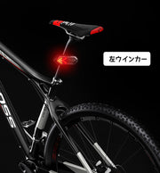 テールライト 自転車 テールランプ リチウム 方向指示器 サイクルライト USB 充電式 リモコン ウインカー LED 防水 自転車アクセサリー 夜間 事故防止