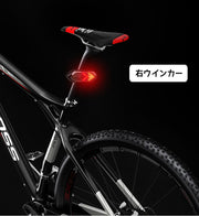 テールライト 自転車 テールランプ リチウム 方向指示器 サイクルライト USB 充電式 リモコン ウインカー LED 防水 自転車アクセサリー 夜間 事故防止