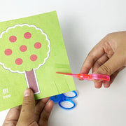 子供用 ハサミ 安全はさみ プラスチック 子ども キッズ 右手用 ミニ 小さめ 携帯 文房具 工作 紙切り 学校 児童 かわいい 刃先が丸い こども