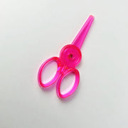 子供用 ハサミ 安全はさみ プラスチック 子ども キッズ 右手用 ミニ 小さめ 携帯 文房具 工作 紙切り 学校 児童 かわいい 刃先が丸い こども