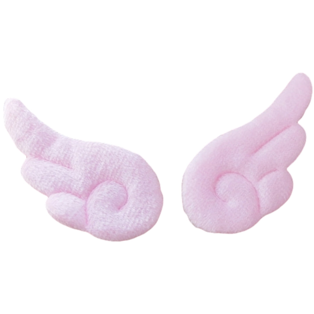 天使の羽モチーフ ハンドクラフト用品 材料 手芸 クラフト ハンドメイド ピンク2個セット バリエーション画像