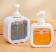 ソープボトル 300ml ソープディスペンサー ボトル 容器 ディスペンサー ハンドソープ ボディソープ シャンプー コンディショナー 食器用洗剤 洗剤 バス用品 洗面所 洗面台 キッチン 詰め替えボトル 分解 取り外し可能 衛生的 透明 クリア 残量 見えやすい シンプル かわいい お洒落