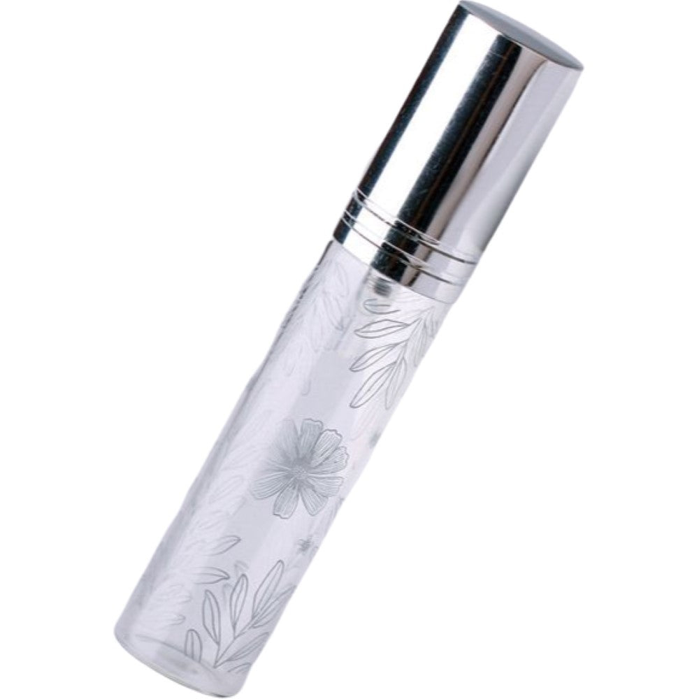 アトマイザー 詰替容器 スプレー 10ml 透明 香水 シルバー×ライン バリエーション画像