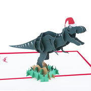 バースデーカード クリスマスカード メッセージカード ポップアップカード 3D 飛び出す 立体 恐竜 ダイナソー ティラノサウルス MERRYCHRISTMAS HAPPYBIRTHDAY 誕生日カード 誕生日 クリスマス カード メッセージ お祝い バースデー レター 手紙 贈り物 ギフト プレゼント 感謝 切り絵 ユニーク 面白い 可愛い かわいい おしゃれ オシャレ お洒落 キュート ポップ 雑貨 文具
