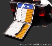 シガレットケース タバコケース 喫煙具 煙草入れ 収納ケース 20本 フェイクレザー 単色 無地 趣味 コレクション ホビー メンズ レディース おしゃれ かっこいい スタイリッシュ シンプル 折れ防止 潰れ防止 黒 茶