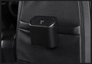 車用ゴミ箱 カー用品 車用品 ダストボックス 車載 ごみ箱 小物入れ 車内収納 蓋付き 引っ掛け プッシュ式 ブラック 黒 シンプル