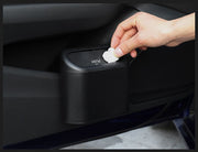 車用ゴミ箱 カー用品 車用品 ダストボックス 車載 ごみ箱 小物入れ 車内収納 蓋付き 引っ掛け プッシュ式 ブラック 黒 シンプル