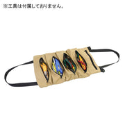 ツールバッグ 工具袋 工具収納 ロールバッグ 帆布 大容量 5ポケット ファスナー 整理整頓 工具入れ 工具ケース 手さげ 持ち運び