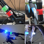 自転車ライト テールライト LEDライト シリコン 尾灯 リアライト 電池式 3モード切替え サイクルライト 取付け簡単 工具不要 小型 コンパクト 夜間走行 事故対策 自転車アクセサリー 自転車用品 防災グッズ 散歩 夜釣り 登山 持ち歩き便利