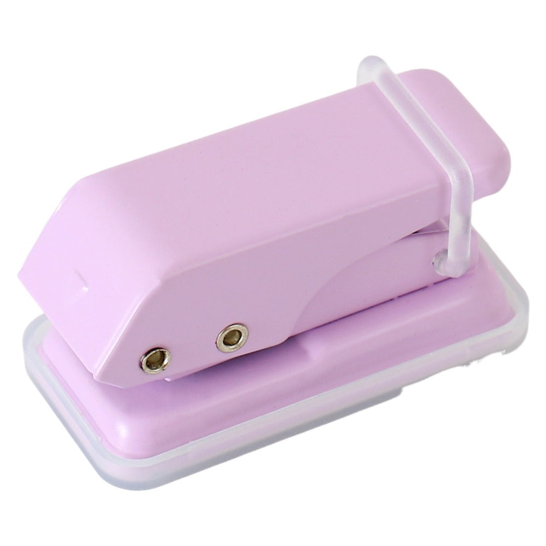 穴あけパンチ 1穴パンチ 単穴 小型 パンチ ミニサイズ パープル バリエーション画像