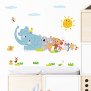 ウォールステッカー 壁紙シール シールタイプ 動物 アニマル ゾウ コアラ ウサギ ペンギン かわいい キッズ 子供部屋 教室 幼稚園 リビング 寝室 ダイニング 模様替え DIY ウォールデコレーション 壁飾り 傷隠し パーティー イベント インテリア雑貨