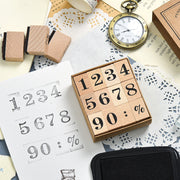木製スタンプ 木製ゴム印 12個セット 判子 ハンコ 数字 英語 12か月 デコレーション スクラップ 手紙 日記 手帳 DIY 手芸