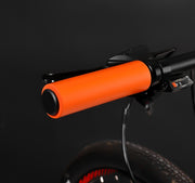 自転車グリップ ハンドルグリップ シリコン製 ハンドルカバー 交換用パーツ 左右セット 柔らかい ソフト シンプル お手入れ簡単 フラットハンドル マウンテンバイク