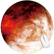 マウスパッド 滑り止め 事務用品 オフィス用品 薄型 円型 丸形 ラウンド 宇宙 太陽系 惑星 プラネット 地球 月 火星 木星