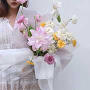 ラッピングペーパー 38枚セット 50x50cm 包装紙 花束 プレゼント ギフト 贈り物 半透明 透け感 シースルー 梱包 資材 花材 単色 無地 フラワー カラバリ豊富