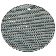 シリコンマット キッチン用品 円形 グレー ブルー レッド 伸縮性 滑り止め 水洗可能 ハニカム構造