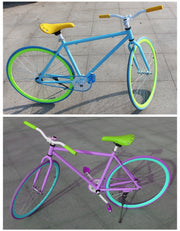 自転車グリップ ハンドルグリップ 左右セット 交換用パーツ マウンテンバイク クロスバイク フラットハンドル シンプル 滑り止め カラバリ豊富 自転車用品