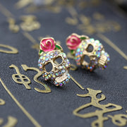 ピアス スタッドピアス レディース アクセサリー おしゃれ カッコいい ガイコツ スカル ギフト プレゼント