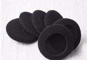 イヤーパッド 2枚セット ヘッドホン交換用 1ペア カバースポンジ ヘッドホンパッド 取替え スペア 直径5cm ヘッドフォン 左右 両耳 ブラック