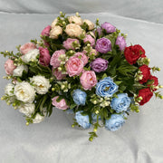 造花 ピオニー 芍薬 シャクヤク 牡丹 ボタン 花束 ブーケ 花材 フェイクフラワー 人工観葉植物 インテリア 飾り 枯れない