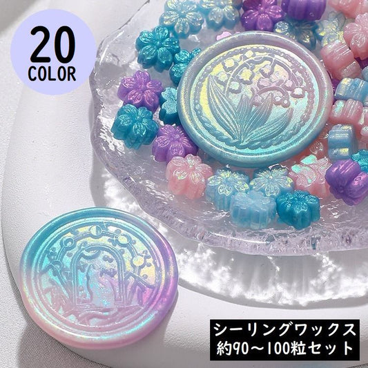 シーリングワックス 封蝋 シーリングスタンプ用品 約90～100粒セット 小粒 さくらの花びら 商品画像