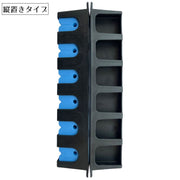 ロッドホルダー ロッドスタンド 釣竿ラック 釣り竿 6本収納 保管 壁掛け 竿立て 竿掛け 垂直 縦置き 横置き 水平 軽量 省スペース フィッシング ディスプレイ ブラック おしゃれ かっこいい 便利
