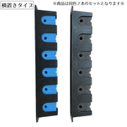 ロッドホルダー ロッドスタンド 釣竿ラック 釣り竿 6本収納 保管 壁掛け 竿立て 竿掛け 垂直 縦置き 横置き 水平 軽量 省スペース フィッシング ディスプレイ ブラック おしゃれ かっこいい 便利
