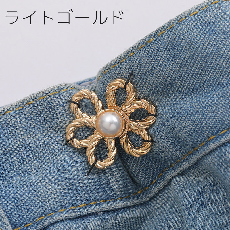 ウエストバックル 2個セット ウエストアジャスター ウエスト調整 フック 花 商品画像5