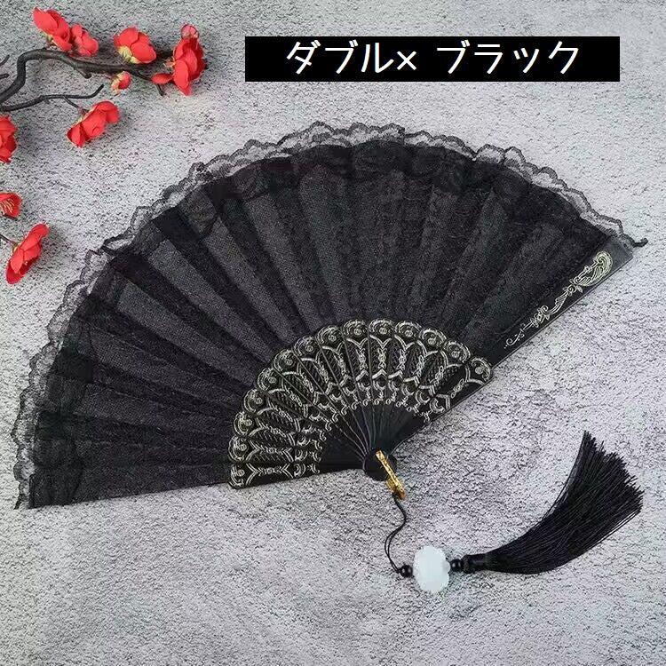 扇子 せんす レディース 女性 婦人 ゴスロリ 商品画像3