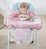 お食事エプロン よだれかけ スタイ ベビー キッズ 赤ちゃん 子供 男の子 女の子 長袖 スモック マジック テープ 食べこぼし 防水 袖ゴム 紐 プリント アニマル 車 シンプル 便利
