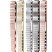 コーム 単品 無地 ヘアブラシ 櫛 軽量 カットコーム スタイリング ヘアアレンジ 散髪 毛染め ヘアカット ヘアケア 理髪ツール 理容 美容師 サロン シルバーカラー ゴールドカラー