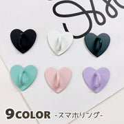 スマホリング ホールドリング シンプル ハート キュート おしゃれ かわいい スマートフォン iPhone 落下防止 レディース キッズ 大人 女性 女子