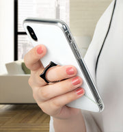 スマホストラップ 携帯ストラップ リングストラップ スマホリング 金属製 紛失 落下防止 カラビナ 猫耳 ネコ カメラ かわいい