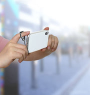 スマホストラップ 携帯ストラップ リングストラップ スマホリング 金属製 紛失 落下防止 カラビナ 猫耳 ネコ カメラ かわいい