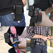 ベルトポーチ 単品 ウエストポーチ スマホポーチ メンズ 男性 オックスフォード 面ファスナー マジック テープ シンプル スマホ 携帯 小物 収納 持ち運び アウトドア お出かけシーン