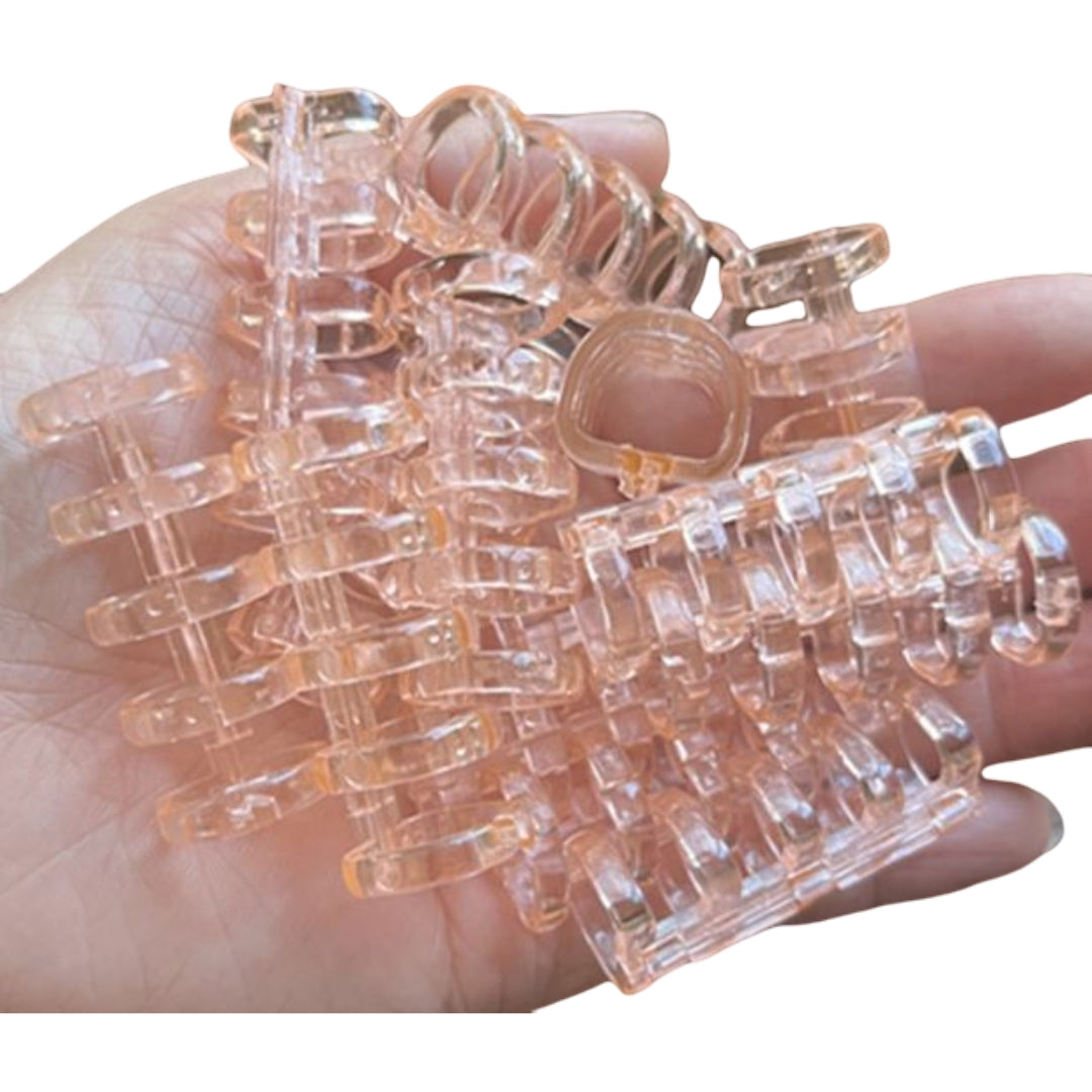 バインダーリング 6個セット ルーズリーフリング 5穴 留め具 製本 ピンク バリエーション画像