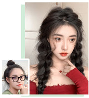 エクステ 三つ編み 2本セット ヘアゴム付き エクステンション つけ毛 装着簡単 ヘアアレンジ レディース 女性 可愛い おしゃれ イメチェン 付け毛 コスプレ ポイントウィッグ 部分ウィッグ ロング 編み込み ボリューム 結ぶだけ 簡単 かわいい ヘアアレンジ イメチェン ヘアアクセサリー ロングヘア お出かけ イベント 黒 茶
