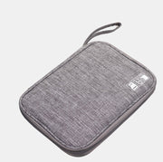 ガジェットポーチ ガジェットケース 収納ポーチ 小物入れ 防水 メッシュ ファスナー モバイルバッテリー イヤホン 充電ケーブル コード小物 整理 無地 旅行 出張 便利