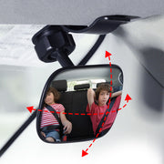 ベビーミラー 車用 赤ちゃん用品 車載 ルームミラー インサイトミラー 曲面鏡 クリップオンミラー サンバイザー取り付け 取り付け簡単 工具不要 アクリル鏡面 カーアクセサリー カー用品 赤ちゃんミラー 便利 方向調節可能