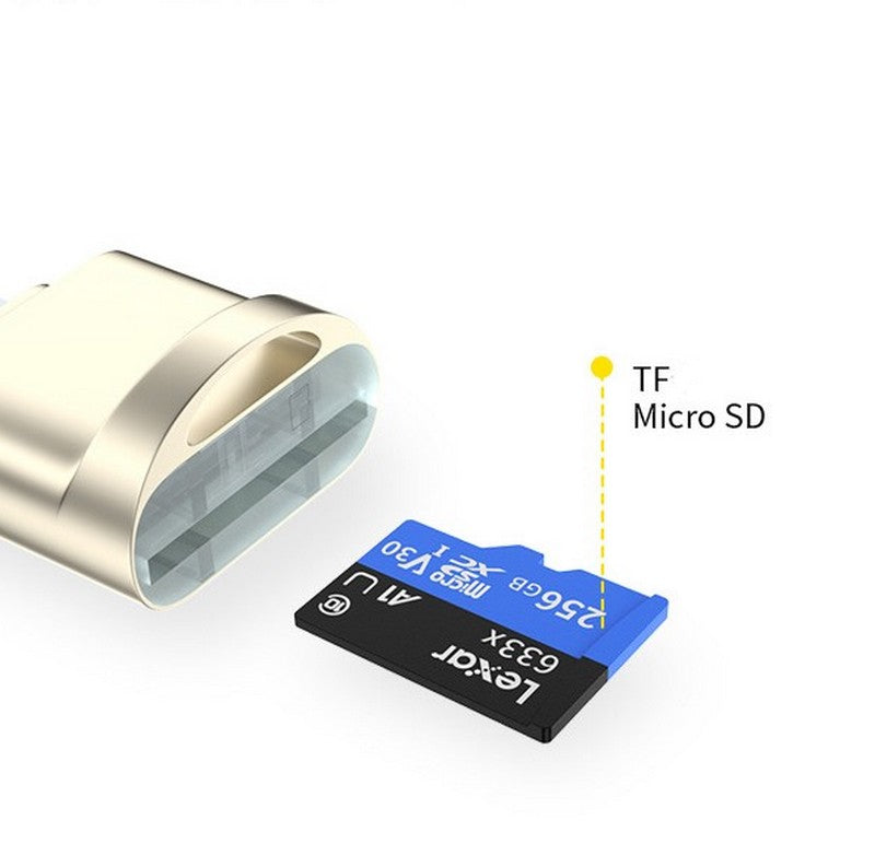 MicroSDカードリーダー TFカードリーダー マイクロSDカードリーダー 変換アダプター Type-C MicroUSB 商品画像2