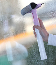 ガラスワイパー 水切りワイパー スポンジ付き スプレーボトル付き 多機能 窓掃除 ガラス掃除用品 スクイジー 掃除用具 ガラス拭き 窓拭き 清掃 汚れ落とし 浴室 シンク 台所 大掃除