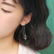 ピアス アメリカンピアス レディース アクセサリー 女性用 シルバーカラー チェーン 猫 ネコ 揺れる ゆらゆら 可愛い おしゃれ 記念日 誕生日 プレゼント 贈り物 ギフト ファッション小物