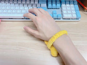 リストレスト マウス用 PCアクセサリー 小型 小さい ゴム 伸縮 クッション 手首パット バンド おしゃれ かわいい 保護 オフィス パソコン デスクワーク キーボード